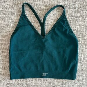 Set Active Sculptflex Ribbed V Bra Top Mojito